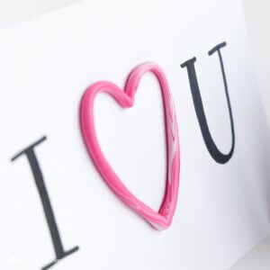 DIY valentijnshartjes van FIMO klei | Maak een Valentijnskaartje met 3D hart van FIMO klei