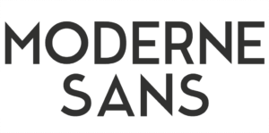 Modern lettertype - Moderne Sans
