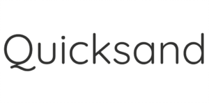 Vrouwelijk lettertype - Quicksand