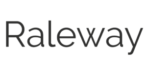Modern lettertype - Raleway